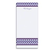 Geometeric Purple Skinny Notepad
