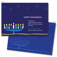 Hanukkah Menorah Greeting Cards