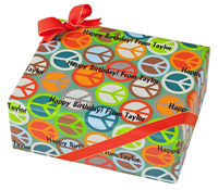 Peace Out Personalized Gift Wrap