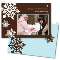 Snowflake Window Holiday Photo Cards