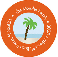 Tropical Wishes Address Labels