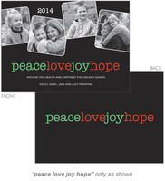 Christmas Peace Joy Photo Holiday Cards
