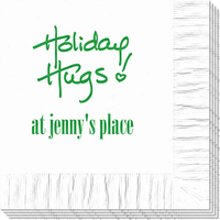 Holiday Hugs! Calligraphy Napkins