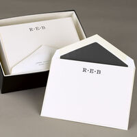 Three Initial Letterpress Note Cards