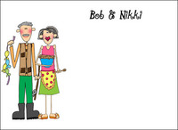 Customized Design Your Own Couple Note Cards