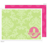 Mod Flat Initial Note Cards