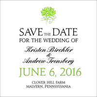 Small Hydrangea Save the Date Announcements