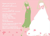 Pink Bouquet Bridal Invitations