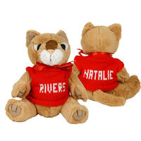 Plush Stuffed Cougar with Personalized Sweater