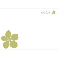 Olive Petals Flat Note Cards