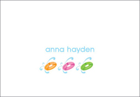 Pool Floats Petite Foldover Note Cards