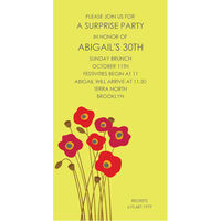 Red Poppies Invitations