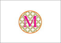 Monogram Initial Petite Foldover Note Cards