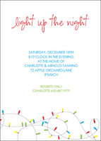Twinkle Lights Holiday Invitations