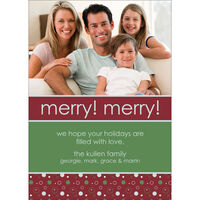 Merry Merry Photo Holiday Cards