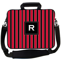 Red & Black Striped Laptop Bag