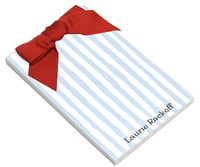 Blue Stripe Bow Notepads