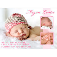 Megan Photo Birth Announcements