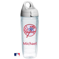 New York Yankees With Bat Design Personalized Water Bottle