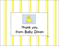 Rubber Duckie Foldover Note Cards