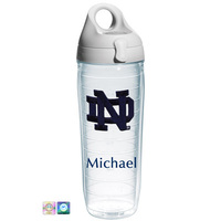 Notre Dame Initials Personalized Water Bottle