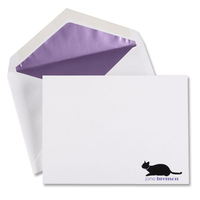 Cat Silhouette Flat Note Cards