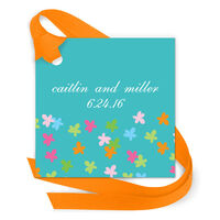 Pretty Little Flowers Gift Tags with Attached Ribbon