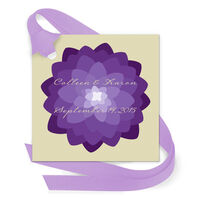 Flower Layers Gift Tags with Attached Ribbon