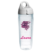 Live to Dance Personalized Tervis Water Bottle