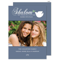 Shalom Dove Photo Jewish New Year Cards