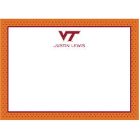 Virginia Tech Dotty Flat Note Cards
