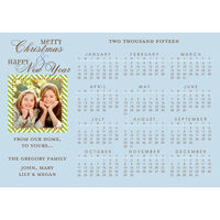 Green Tweed Photo Calendar Holiday Cards