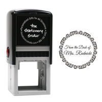 Musical Circle Self Inking Stamper