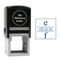 Two Initial Dated Self Inking Stamper