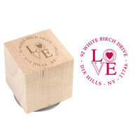 My Love Wood Block Rubber Stamp