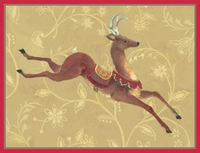 Leaping Reindeer Holiday Cards