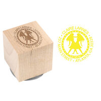 Gemini Wood Block Rubber Stamp