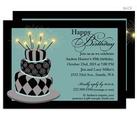 Birthday Crazy Cake Invitations