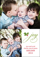 Joy Holiday Photo Cards
