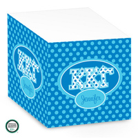 Kappa Kappa Gamma Dots Sticky Note Cube