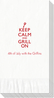 Keep Calm and Grill On Guest Towels