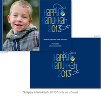 Happy Hanukkah Photo Holiday Cards