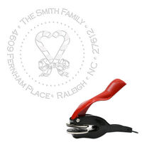 Candy Cane Heart Embosser