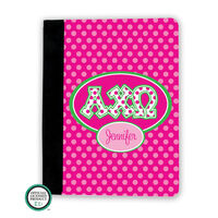 Alpha Chi Omega Letters on Dots iPad Cover
