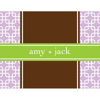 Lavender and Lime Foldover Note Cards