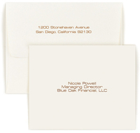 Director Foldover Note Cards on Double Thick Stock
