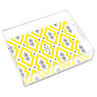 Aztec Diamond Small Lucite Tray by Jonathan Adler