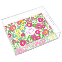 Garden by the Sea Small Lucite Tray