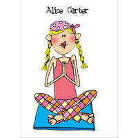 Yoga Foldover Note Cards