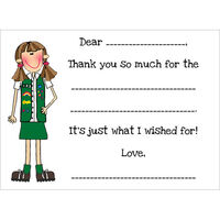 The Girl Scout Fill In Notecards